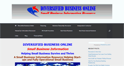 Desktop Screenshot of diversifiedbusinessonline.com
