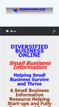 Mobile Screenshot of diversifiedbusinessonline.com
