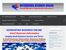 Tablet Screenshot of diversifiedbusinessonline.com